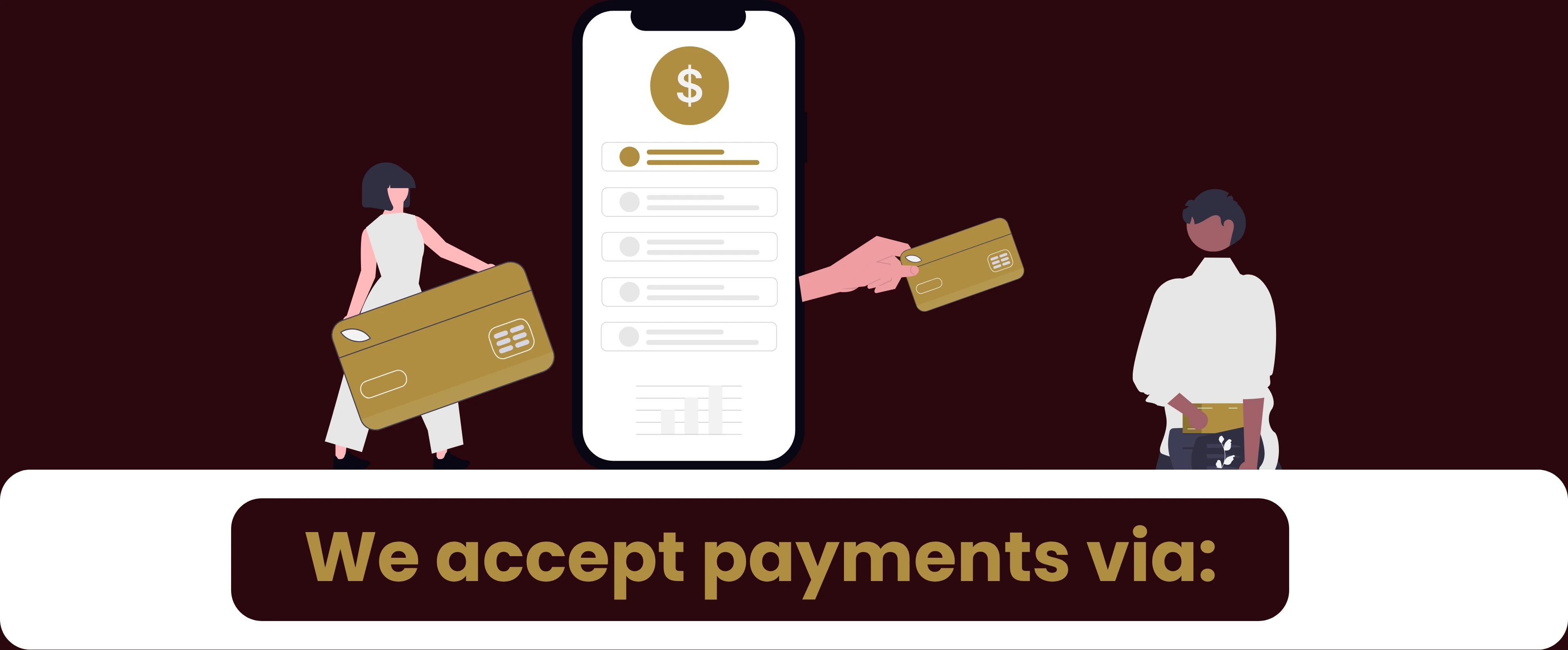 We Accept Payment Via